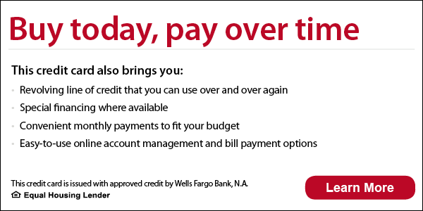 Wells Fargo Financing - Buy today, pay over time